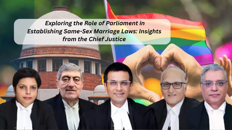 Role of parliament in same sex marriage