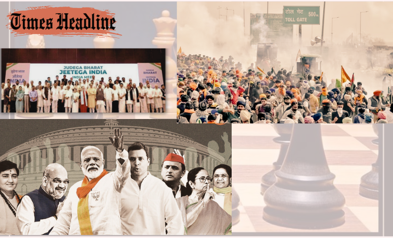 Political Chess in India: Alliance Dynamics, Farmer Uprisings and Opposition Dilemmas