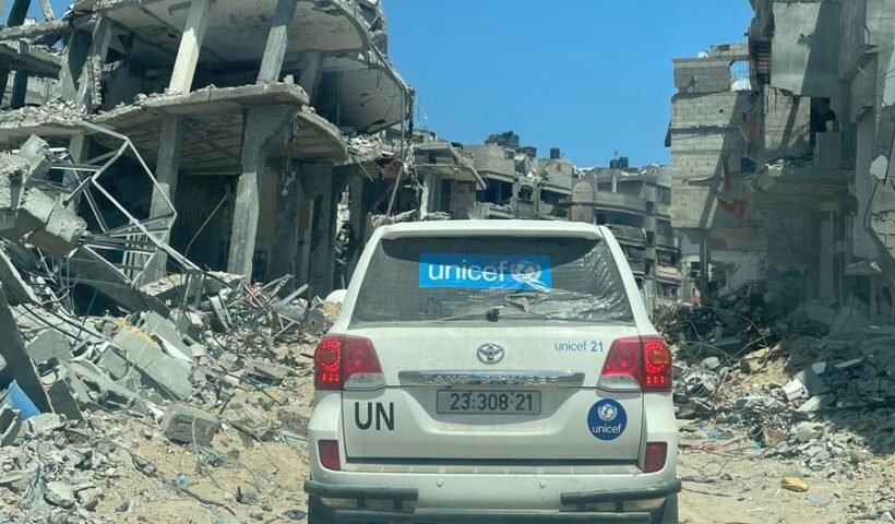 Parts of the city of Khan Younis are now almost unrecognizable after more than eights months of intense bombardment, UN officers report.