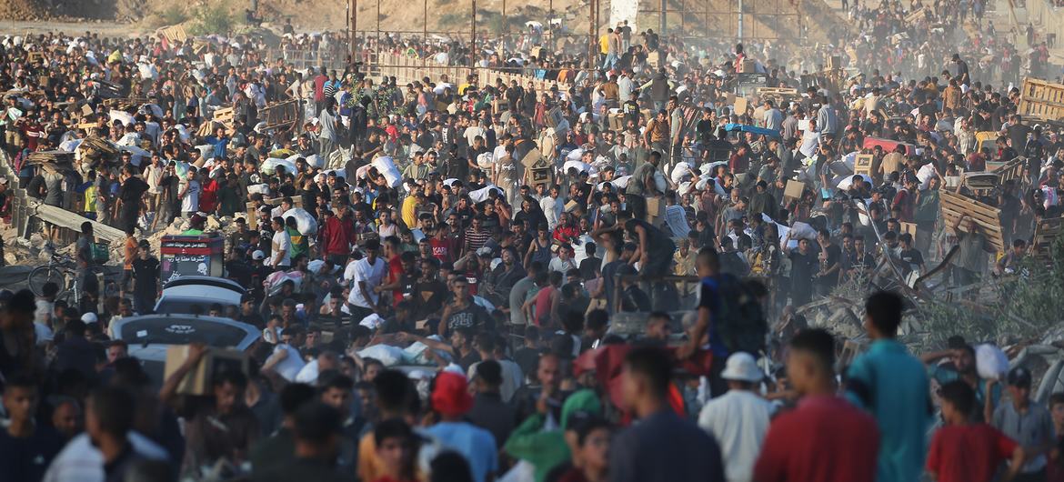 ग़ाज़ा: GHF से भोजन पाने की आस में अभी तक, 1000 से अधिक लोगों की मौत