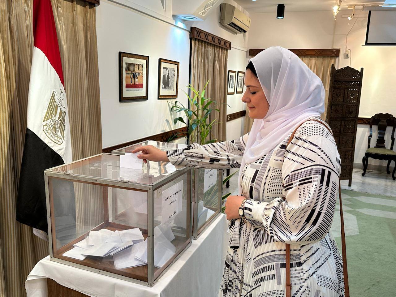 Egyptian Citizens in India Cast Votes in Senate Elections at Embassy