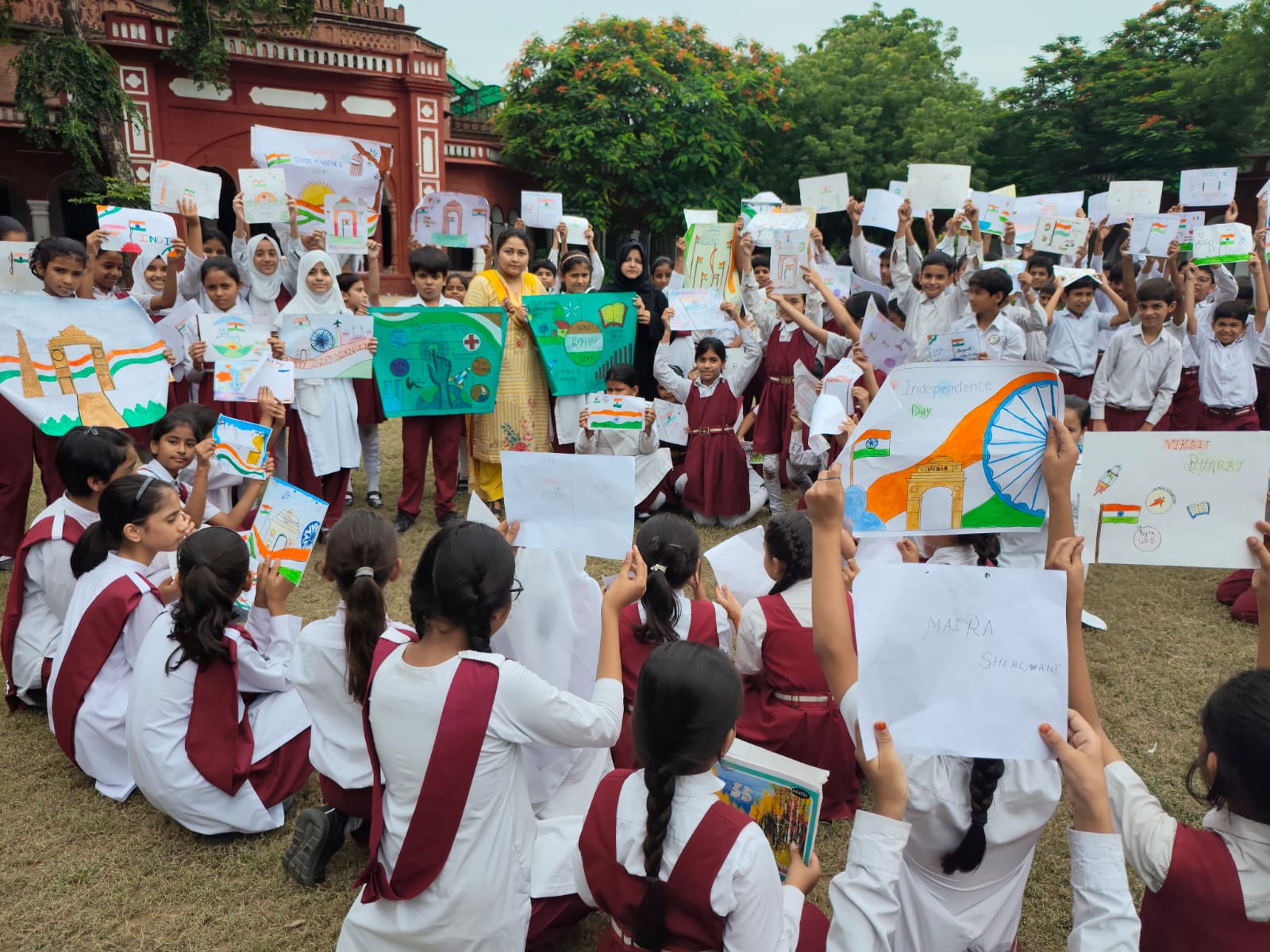 AMU Tiny Tots Celebrate ‘Har Ghar Tiranga’ with Patriotic Fervor