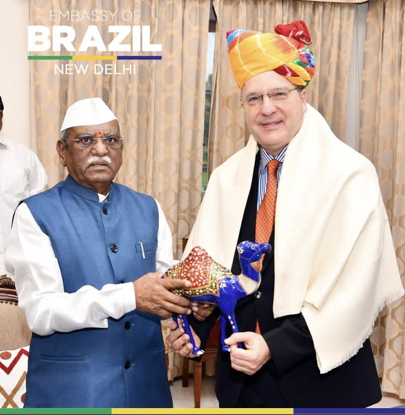 Brazil’s Ambassador to India, Kenneth da Nóbrega, visited Jaipur last week and participated in the Economic Times Rajasthan Business Summit.